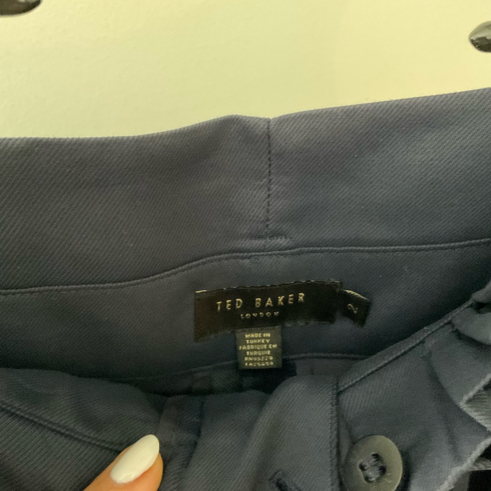 Ted Baker Navy Wide-Leg Women's Ankle Pants - size 2 - Picture 4 of 10